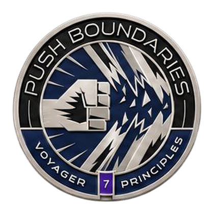 Challenge coin for Push Boundaries