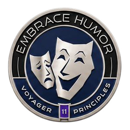 Challenge coin for Embrace Humor